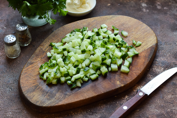 крабовый салат без риса пошаговый рецепт с фото 3